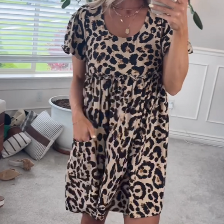 Nala™ | Stylish Leopard Mini Dress