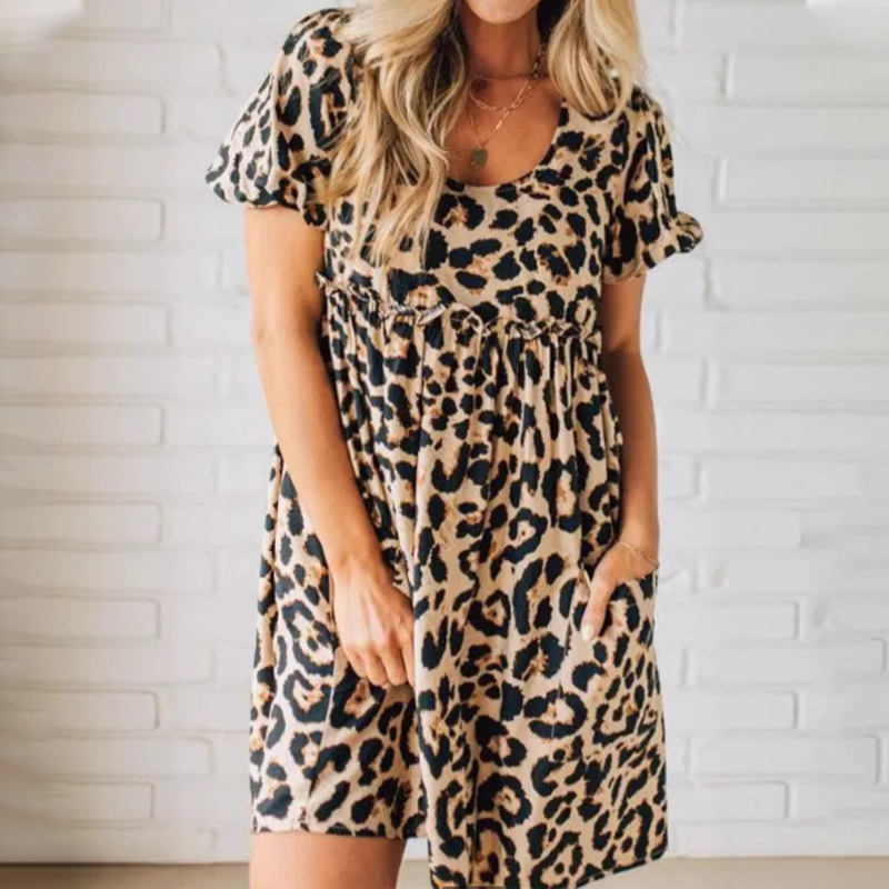 Nala™ | Stylish Leopard Mini Dress