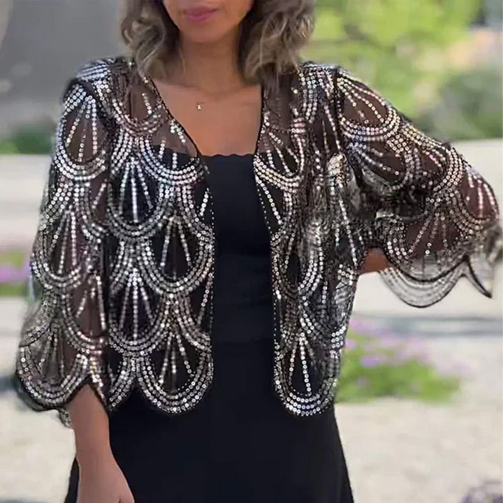 Florayne™ | Luxe Pearl Accent Shawl