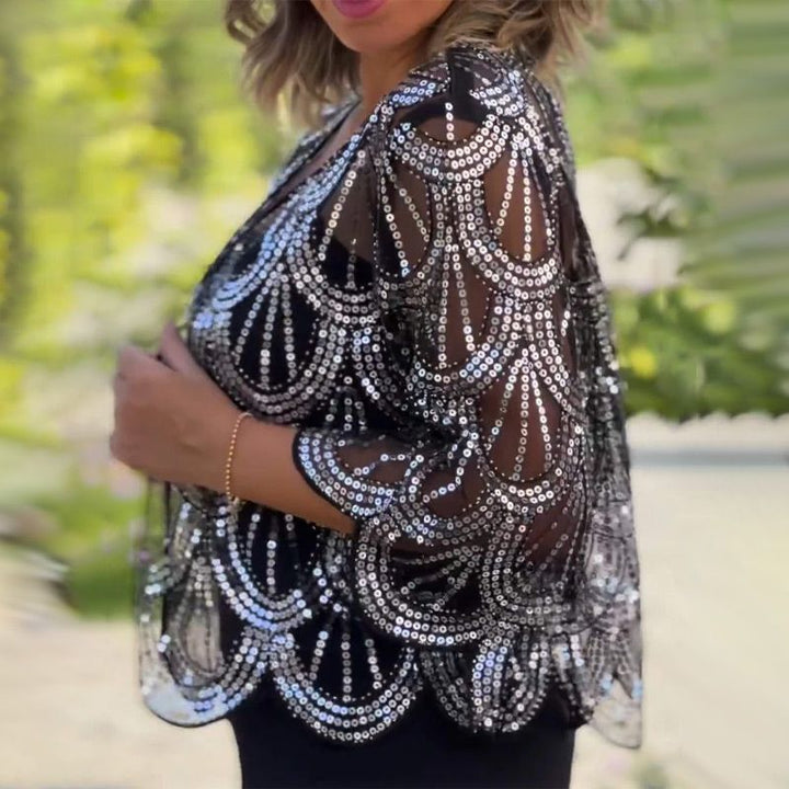 Florayne™ | Luxe Pearl Accent Shawl