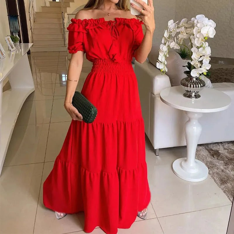 Chloe-Elara Off-Shoulder Gown™