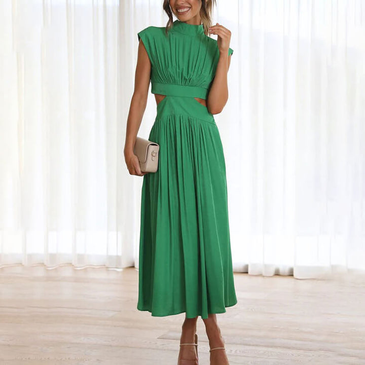 Isabella - Halter Pleated Maxi Dress™